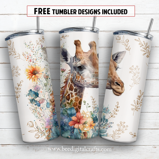 20 oz skinny tumbler sublimation design