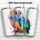 20 oz skinny tumbler sublimation design