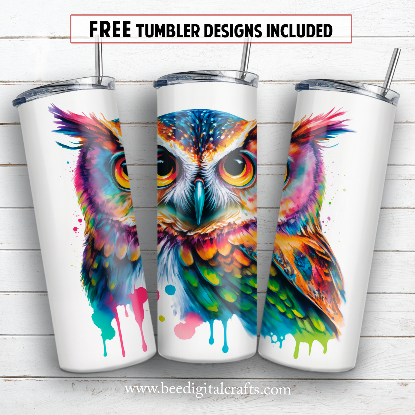 20 oz skinny tumbler sublimation design