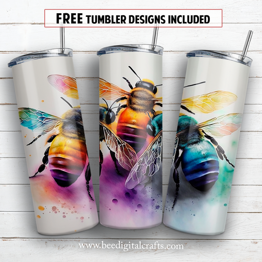 20 oz skinny tumbler sublimation design