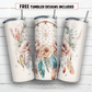 20 oz skinny tumbler sublimation design