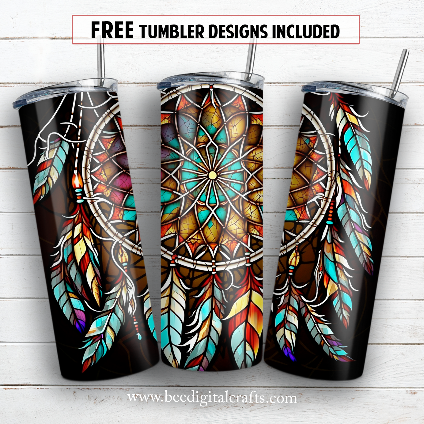 20 oz skinny tumbler sublimation design