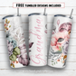 20 oz skinny tumbler sublimation design