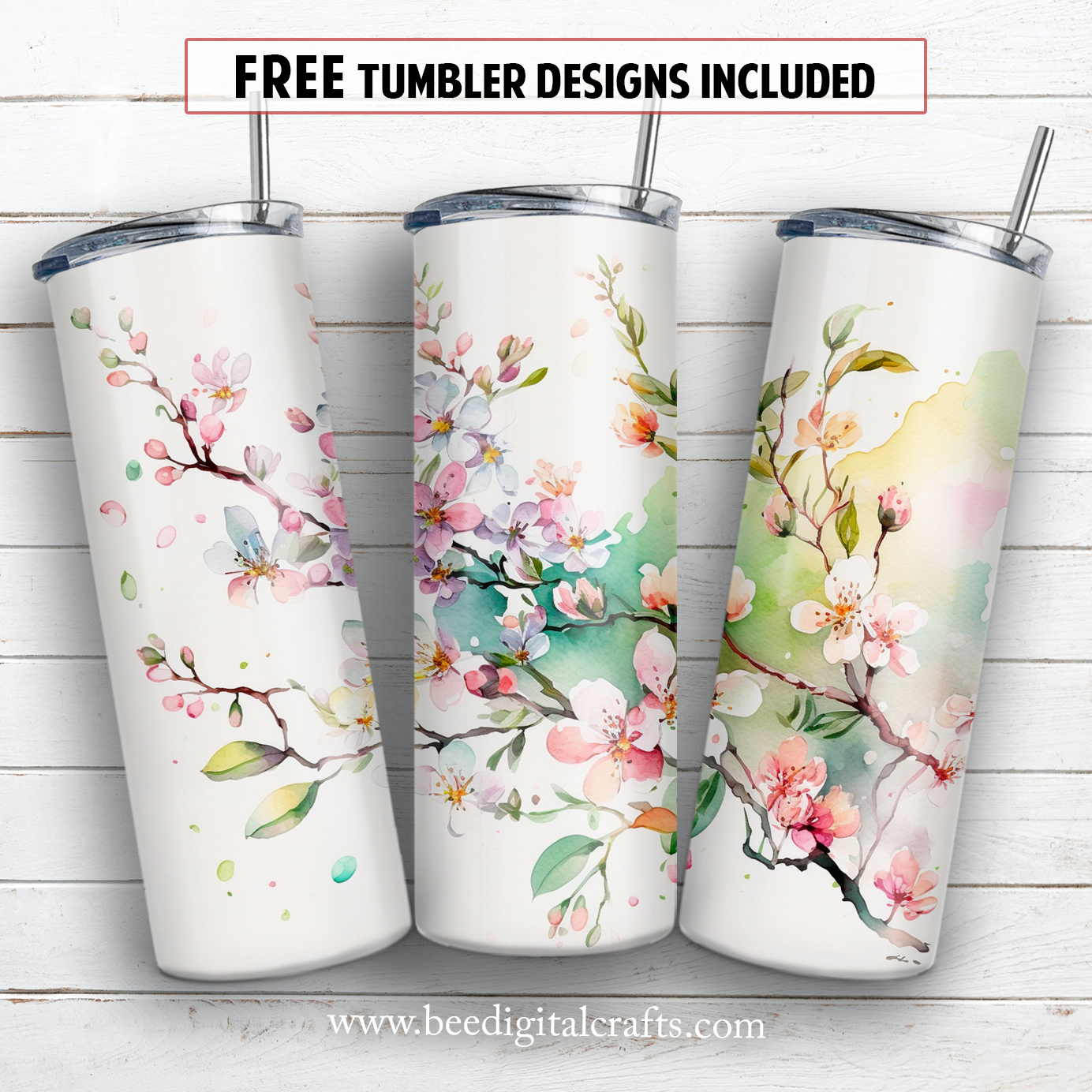 20 oz skinny tumbler sublimation design