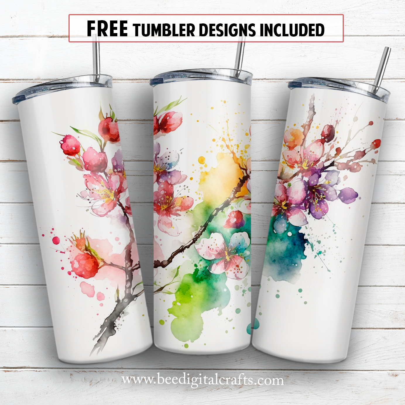 20 oz skinny tumbler sublimation design