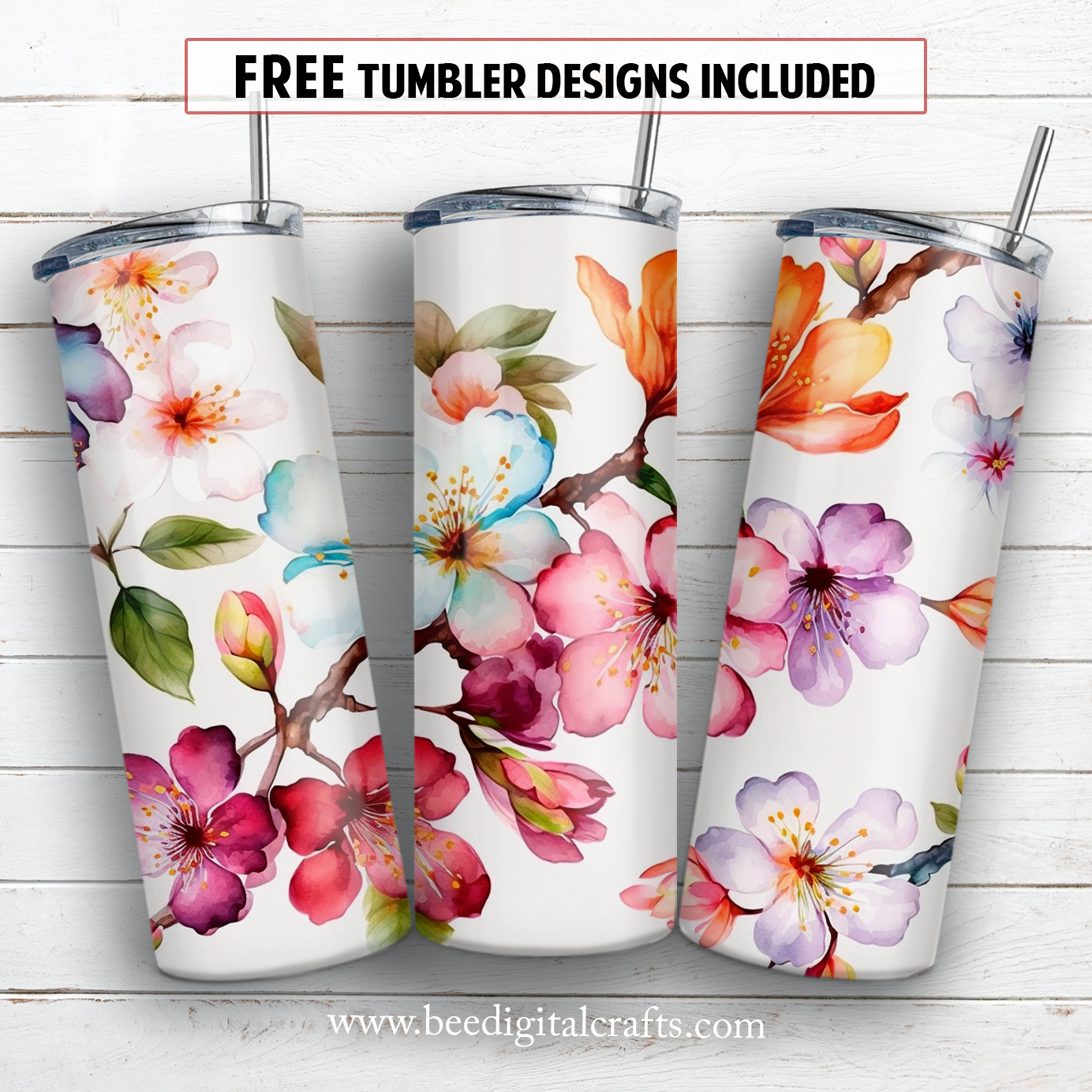 20 oz skinny tumbler sublimation design