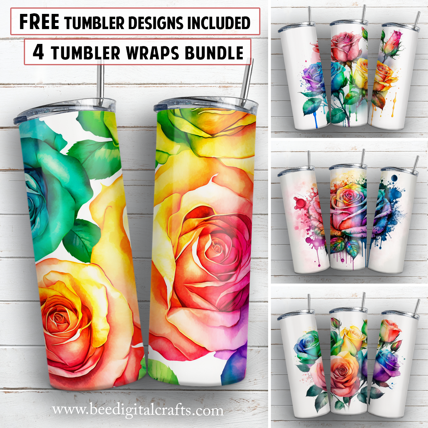 20 oz skinny tumbler sublimation design