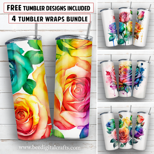 20 oz skinny tumbler sublimation design