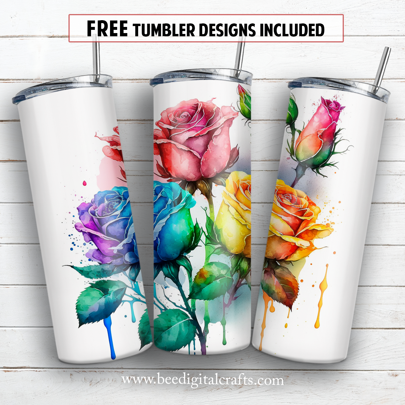 20 oz skinny tumbler sublimation design