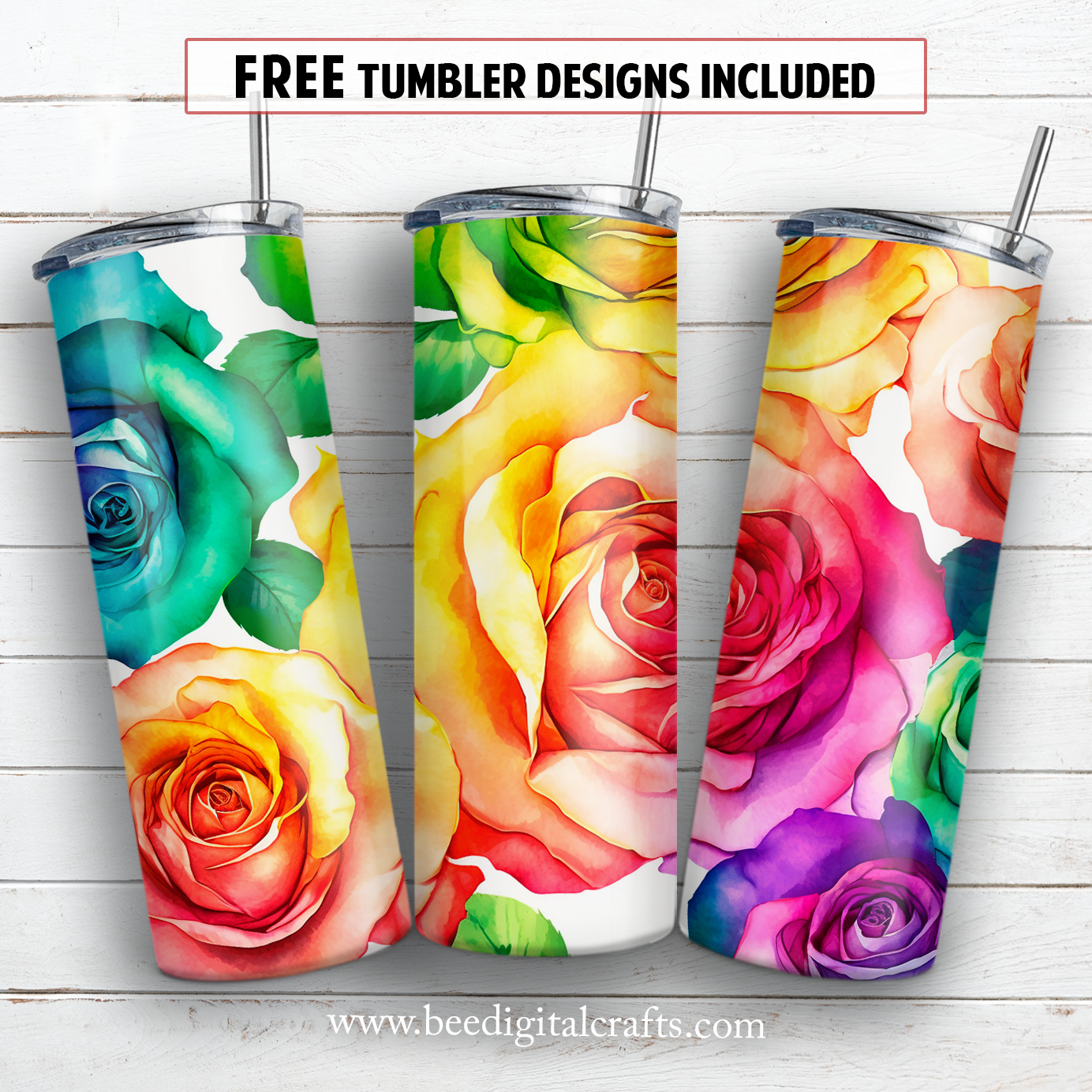 20 oz skinny tumbler sublimation design