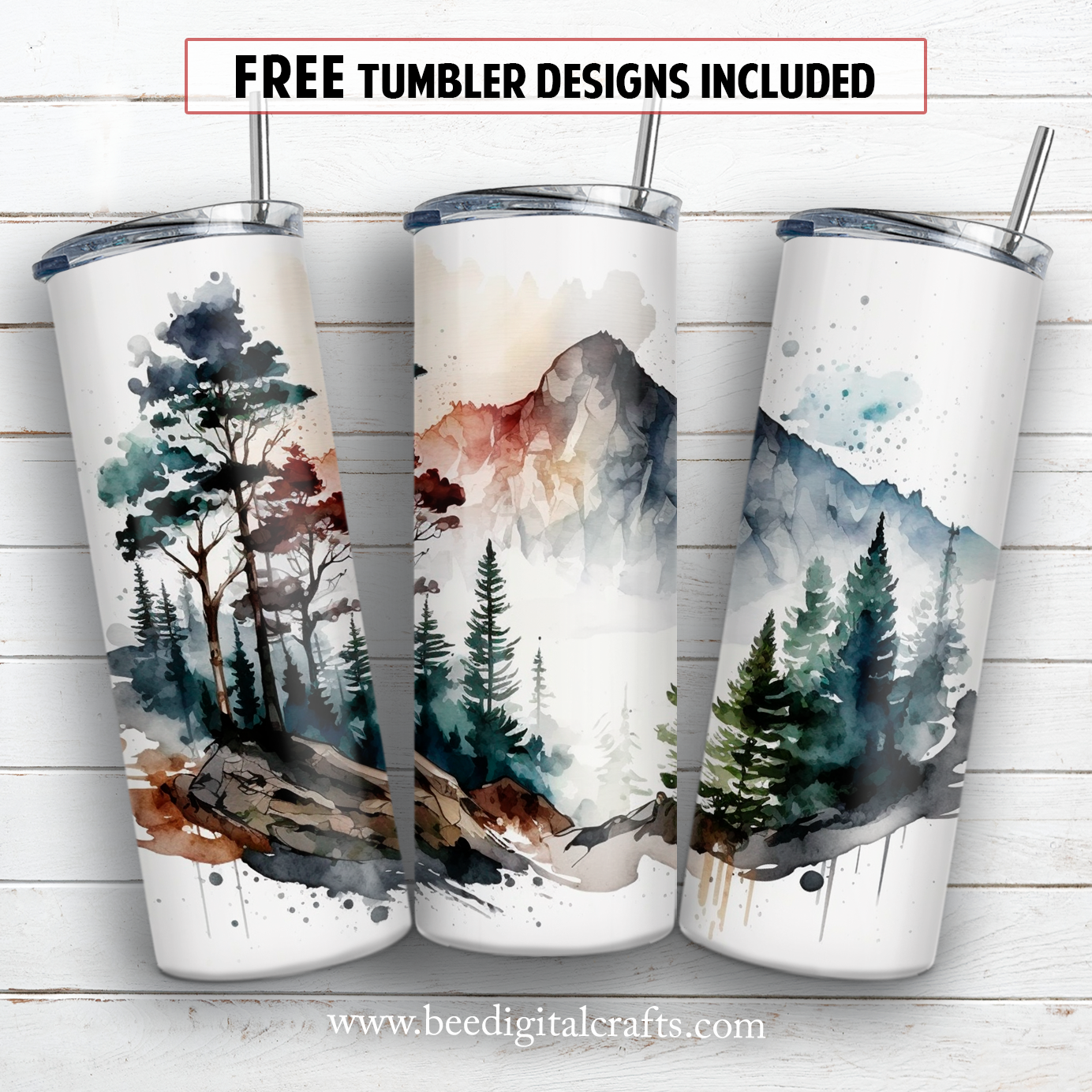 20 oz skinny tumbler sublimation design