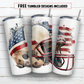 20 oz skinny tumbler sublimation design