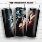 20 oz skinny tumbler sublimation design