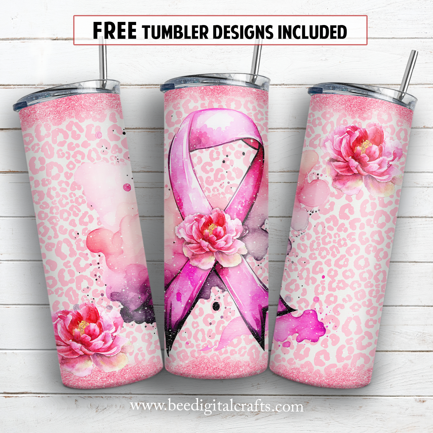 20 oz skinny tumbler sublimation design