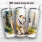 20 oz skinny tumbler sublimation design