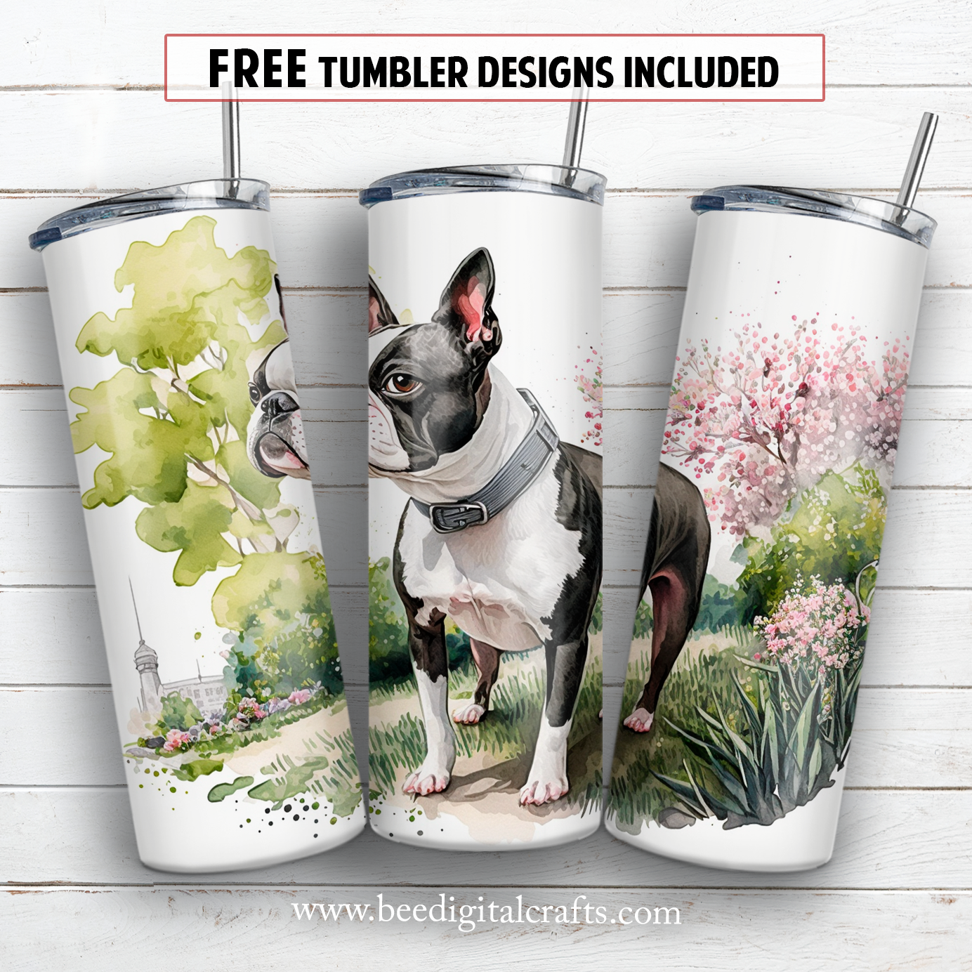 20 oz skinny tumbler sublimation design