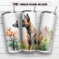 20 oz skinny tumbler sublimation design