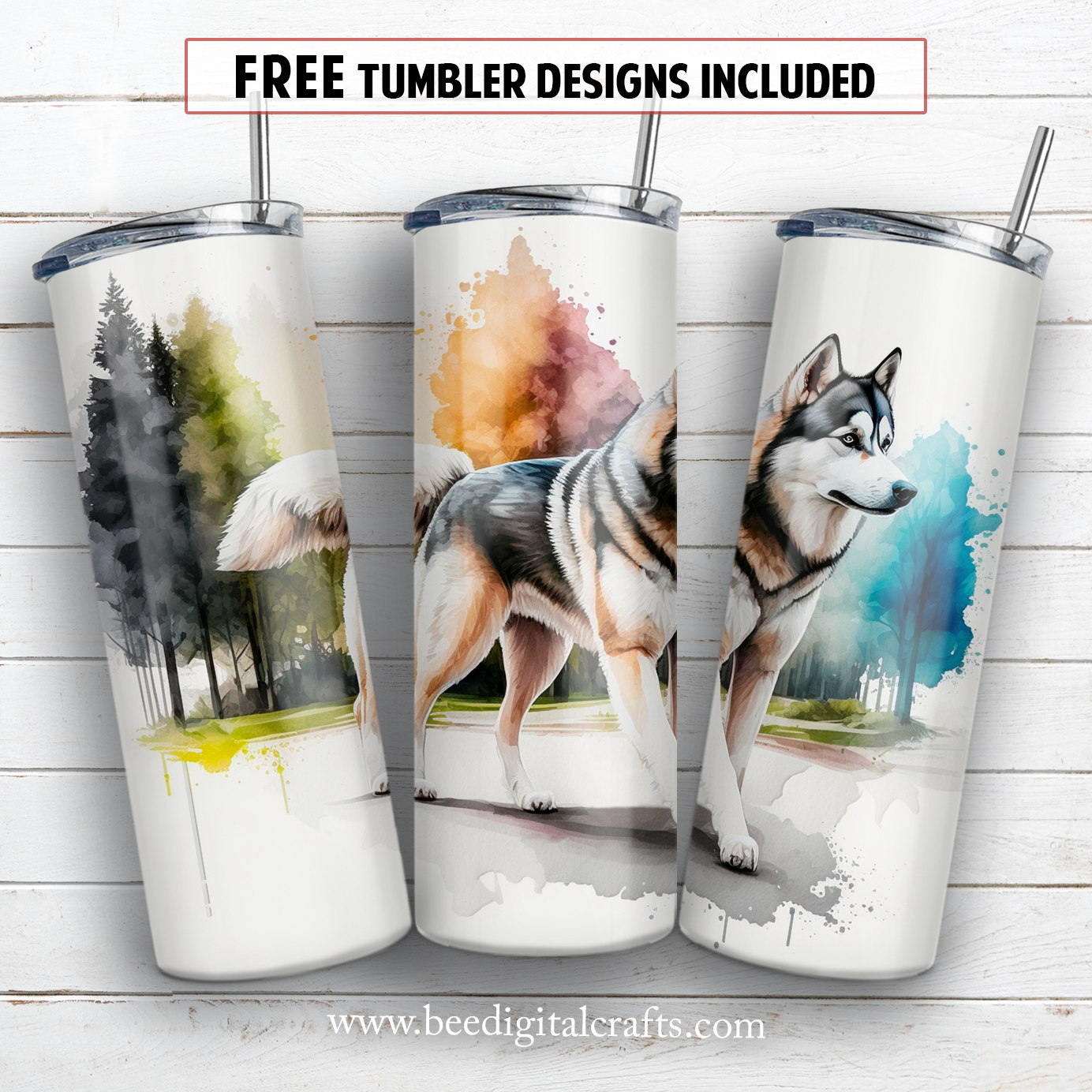 20 oz skinny tumbler sublimation design