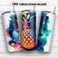 20 oz skinny tumbler sublimation design