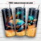 20 oz skinny tumbler sublimation design