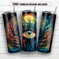 20 oz skinny tumbler sublimation design