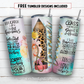 20 oz skinny tumbler sublimation design