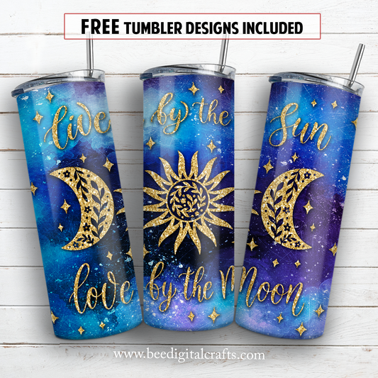 20 oz skinny tumbler sublimation design