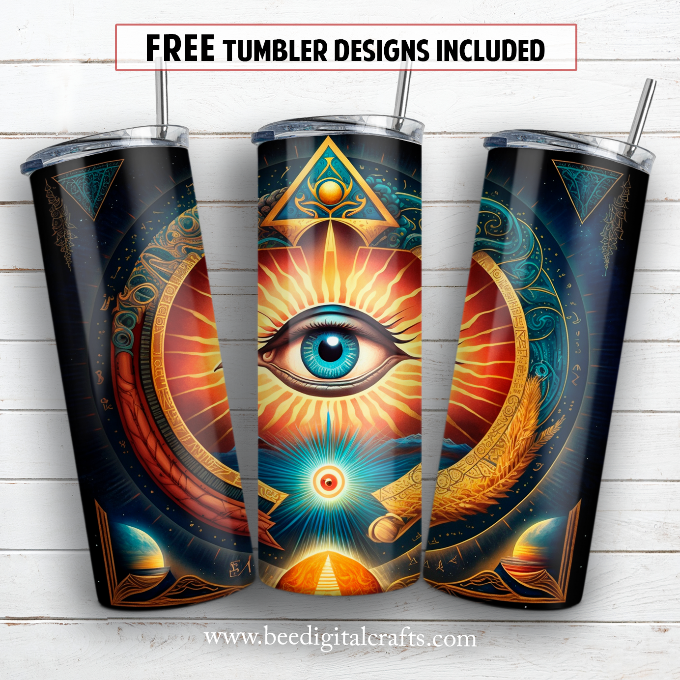 20 oz skinny tumbler sublimation design