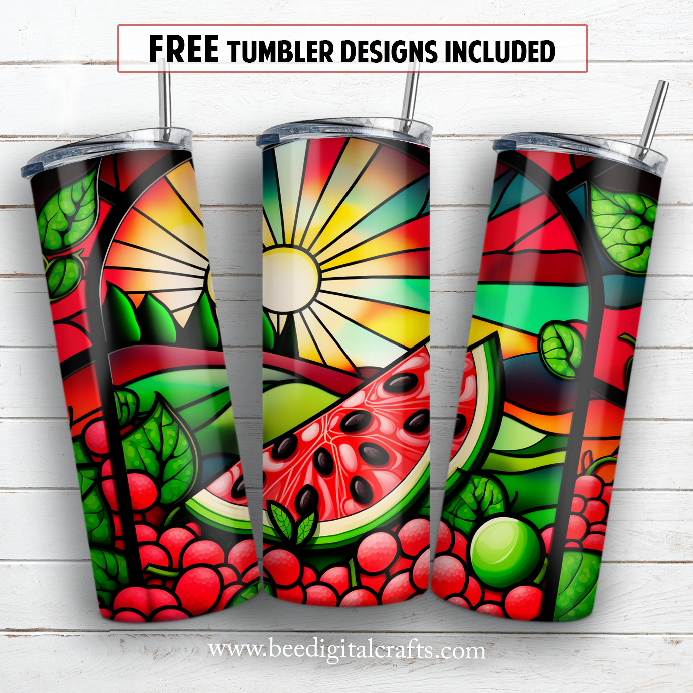 20 oz skinny tumbler sublimation design