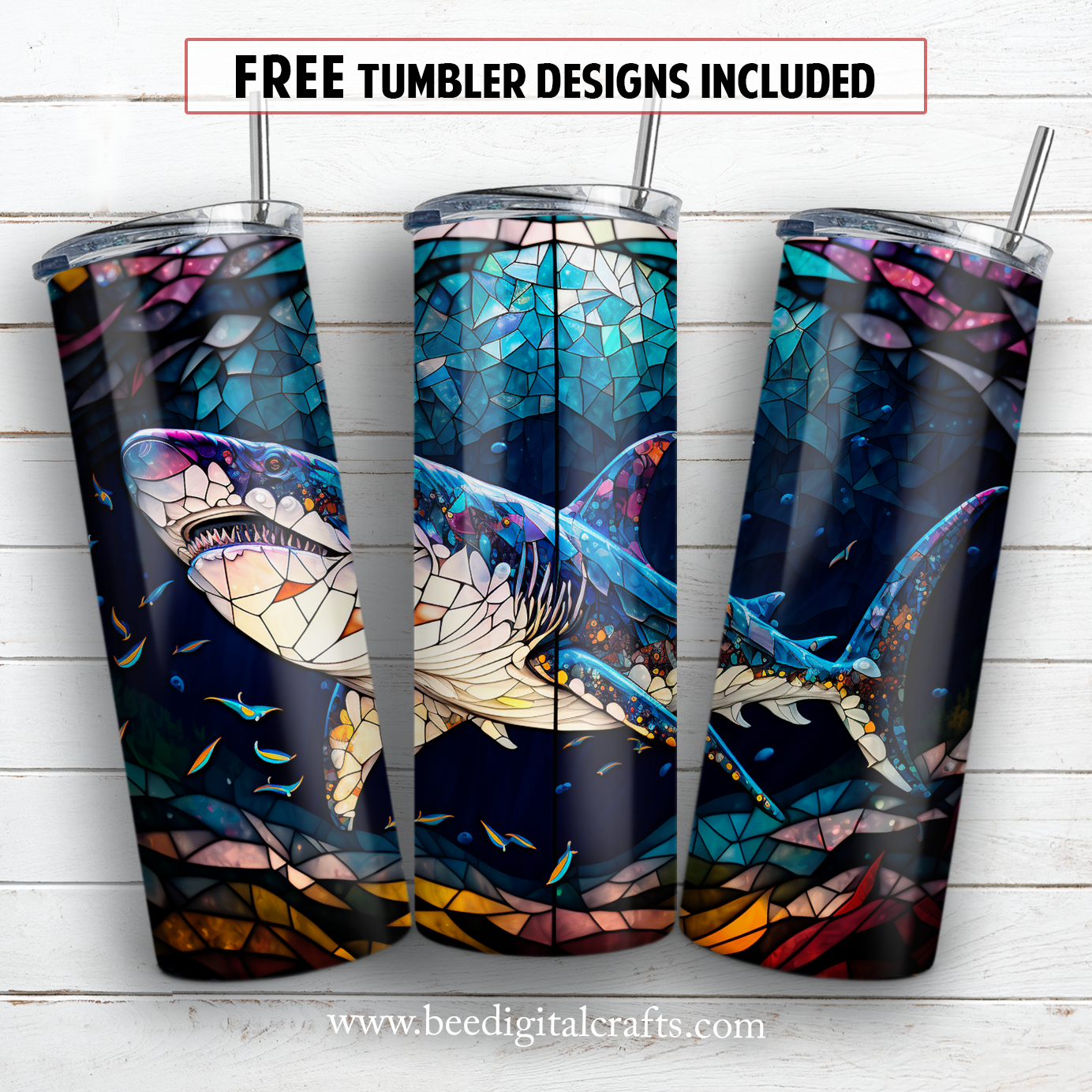 20 oz skinny tumbler sublimation design