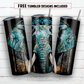 20 oz skinny tumbler sublimation design