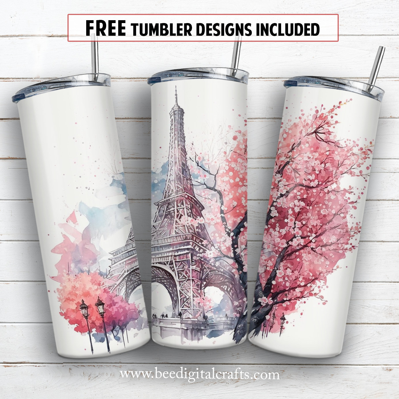 20 oz skinny tumbler sublimation design