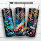 20 oz skinny tumbler sublimation design