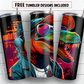 20 oz skinny tumbler sublimation design