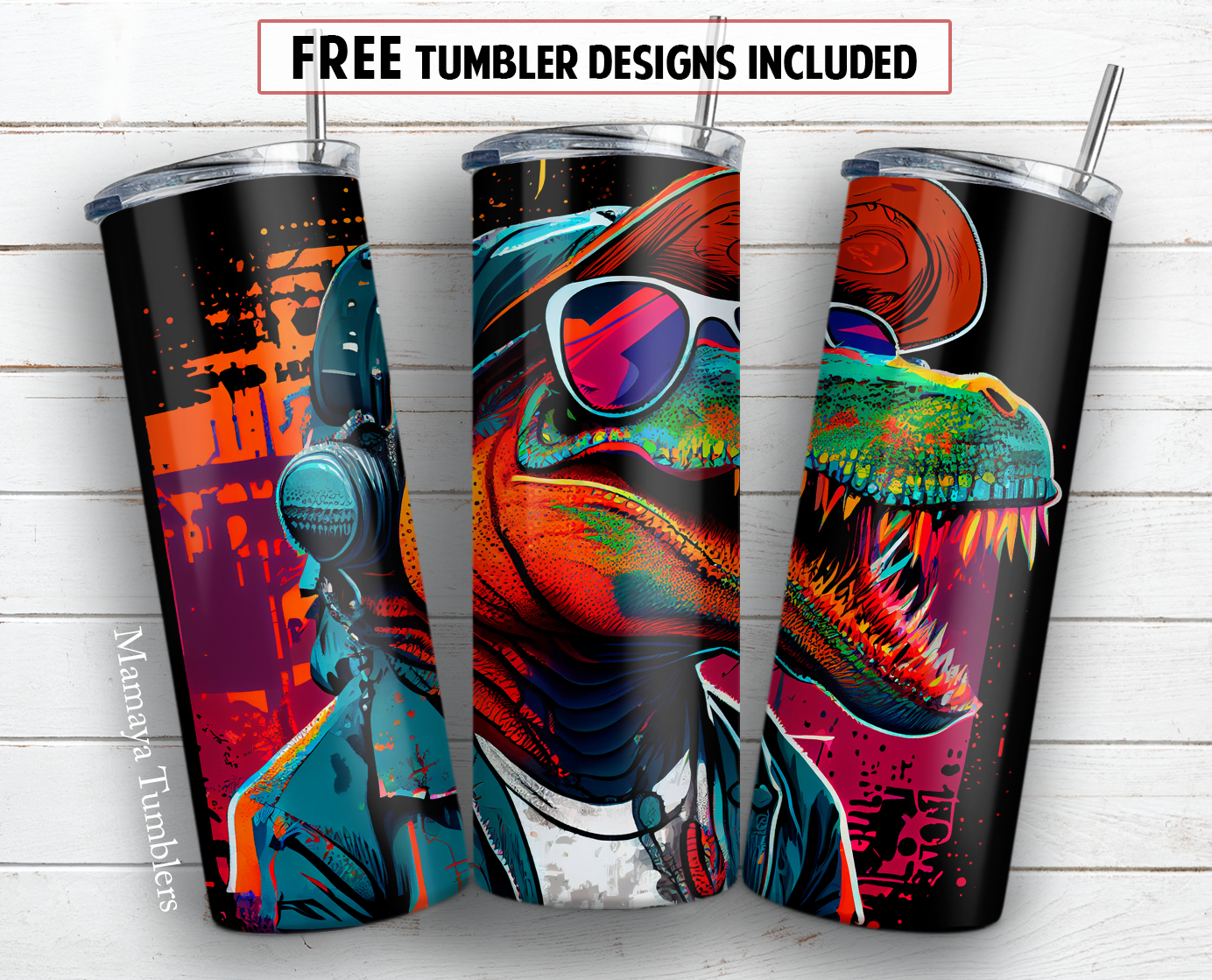 20 oz skinny tumbler sublimation design