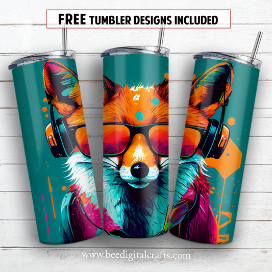 20 oz skinny tumbler sublimation design