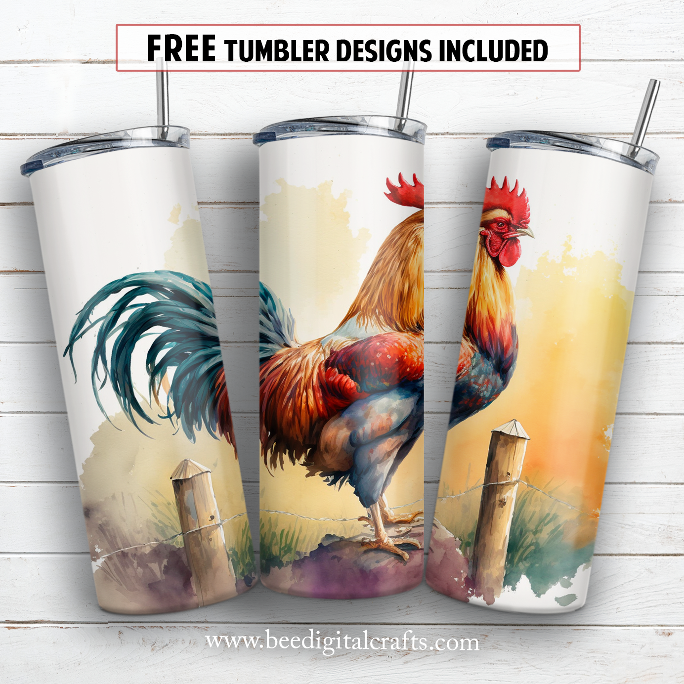 20 oz skinny tumbler sublimation design