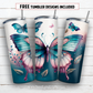 20 oz skinny tumbler sublimation design