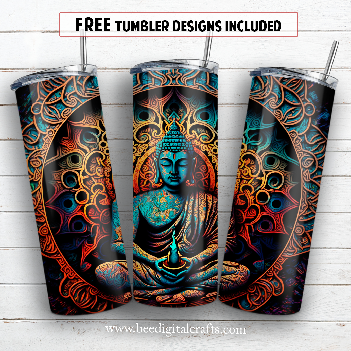 20 oz skinny tumbler sublimation design