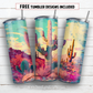 20 oz skinny tumbler sublimation design