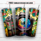 20 oz skinny tumbler sublimation design