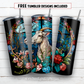 20 oz skinny tumbler sublimation design