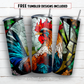 20 oz skinny tumbler sublimation design