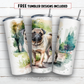 20 oz skinny tumbler sublimation design