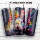 20 oz skinny tumbler sublimation design