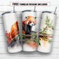 20 oz skinny tumbler sublimation design