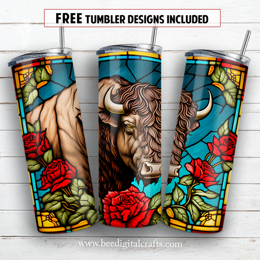 20 oz skinny tumbler sublimation design