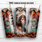 20 oz skinny tumbler sublimation design