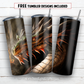 20 oz skinny tumbler sublimation design