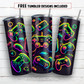 20 oz skinny tumbler sublimation design